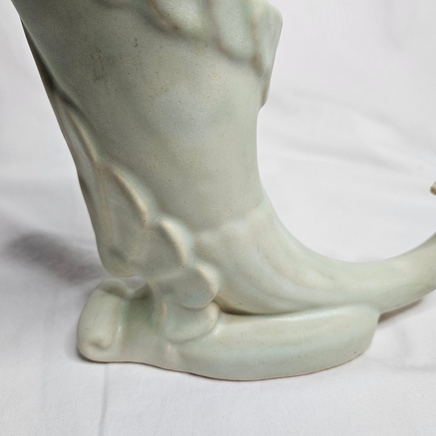 Vintage Niloak Cornucopia vase, 7" tall,