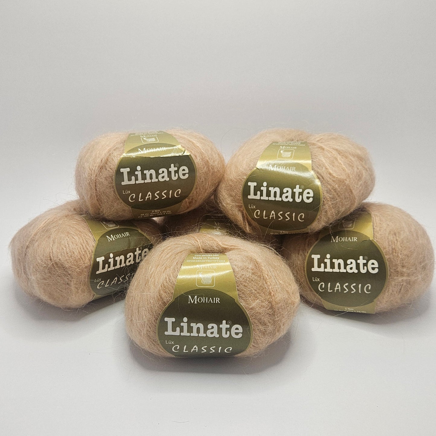 Linate Lux Classic 100% Mohair Soft Yarn Various Colors, 1.75 oz