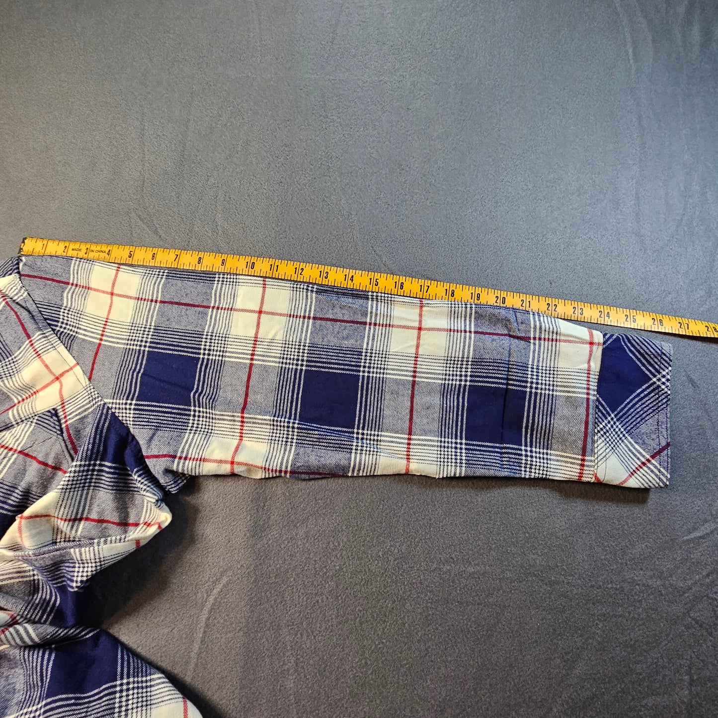 Natural Reflections blue plaid flannel long-sleeve shirt, 1X