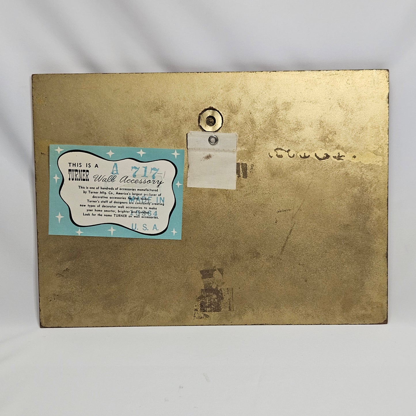 Turner Wall Accessory, wood plaque with architectural drawing