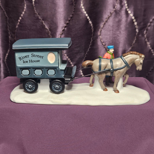 River Street Ice House Cart, Department 56 Heritage Village, #5959-5
