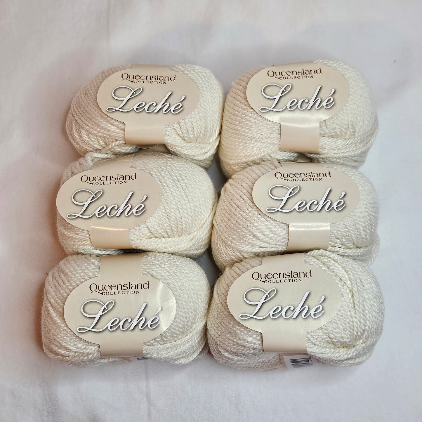 Queensland Collection Leche yarn, Extra Fine Merino Wool blend, Lot of 6 balls
