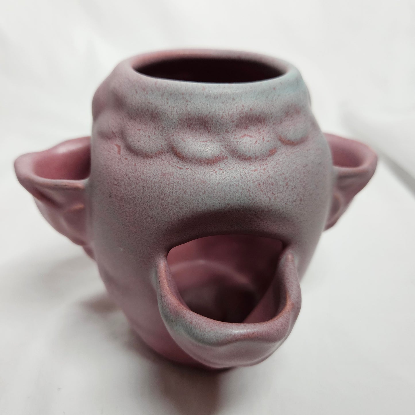 Rare Niloak tulip vase, multiple openings, Ozark Dawn II glaze, 4.75 inches