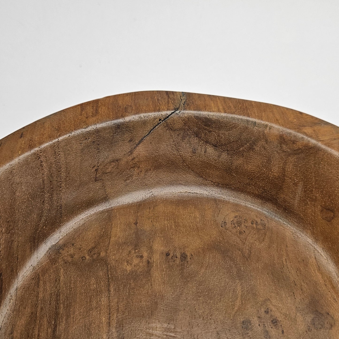 Vintage British Gardens teak bowl, 8 inch bowl