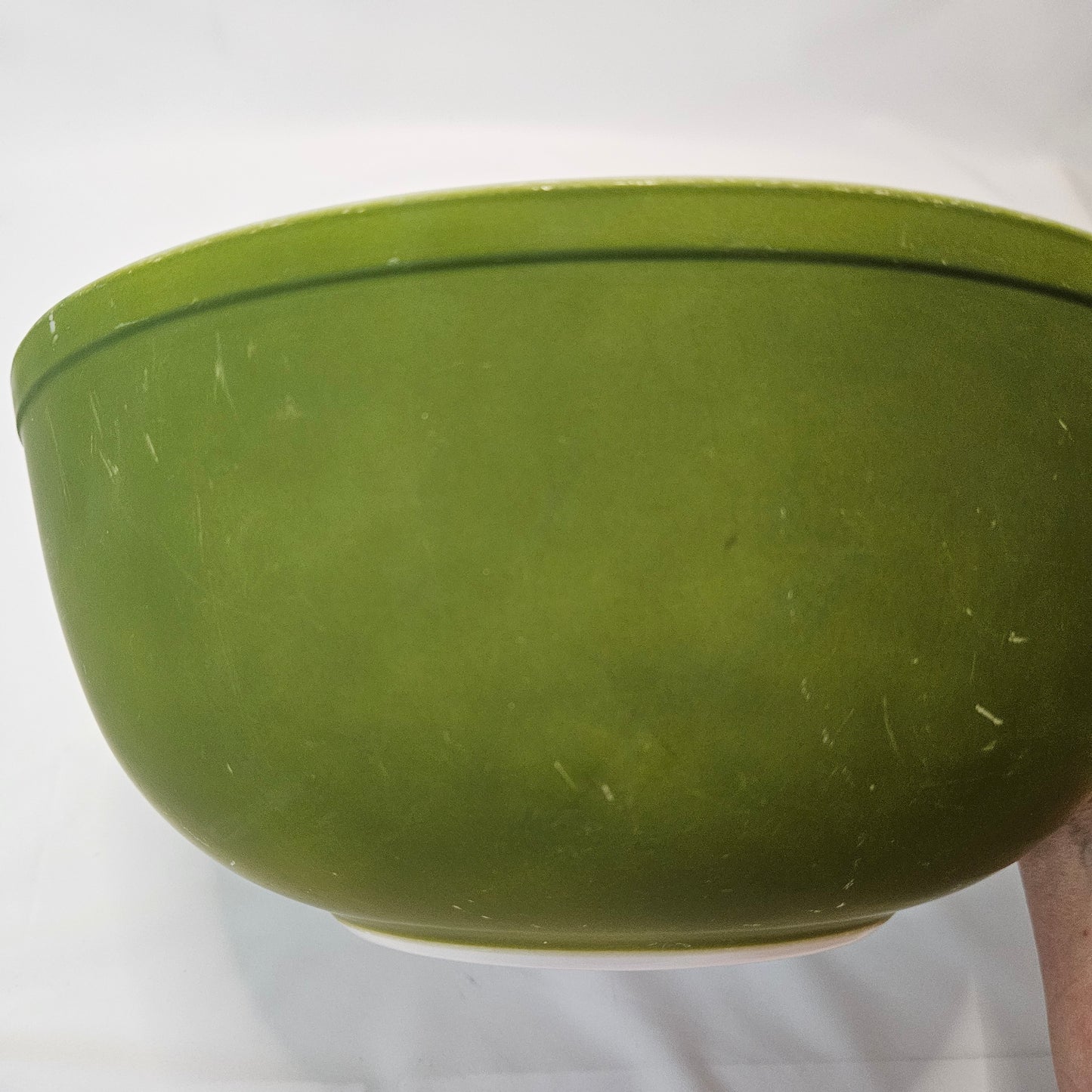 Vintage Pyrex 404, Verde 4 Quart mixing bowl