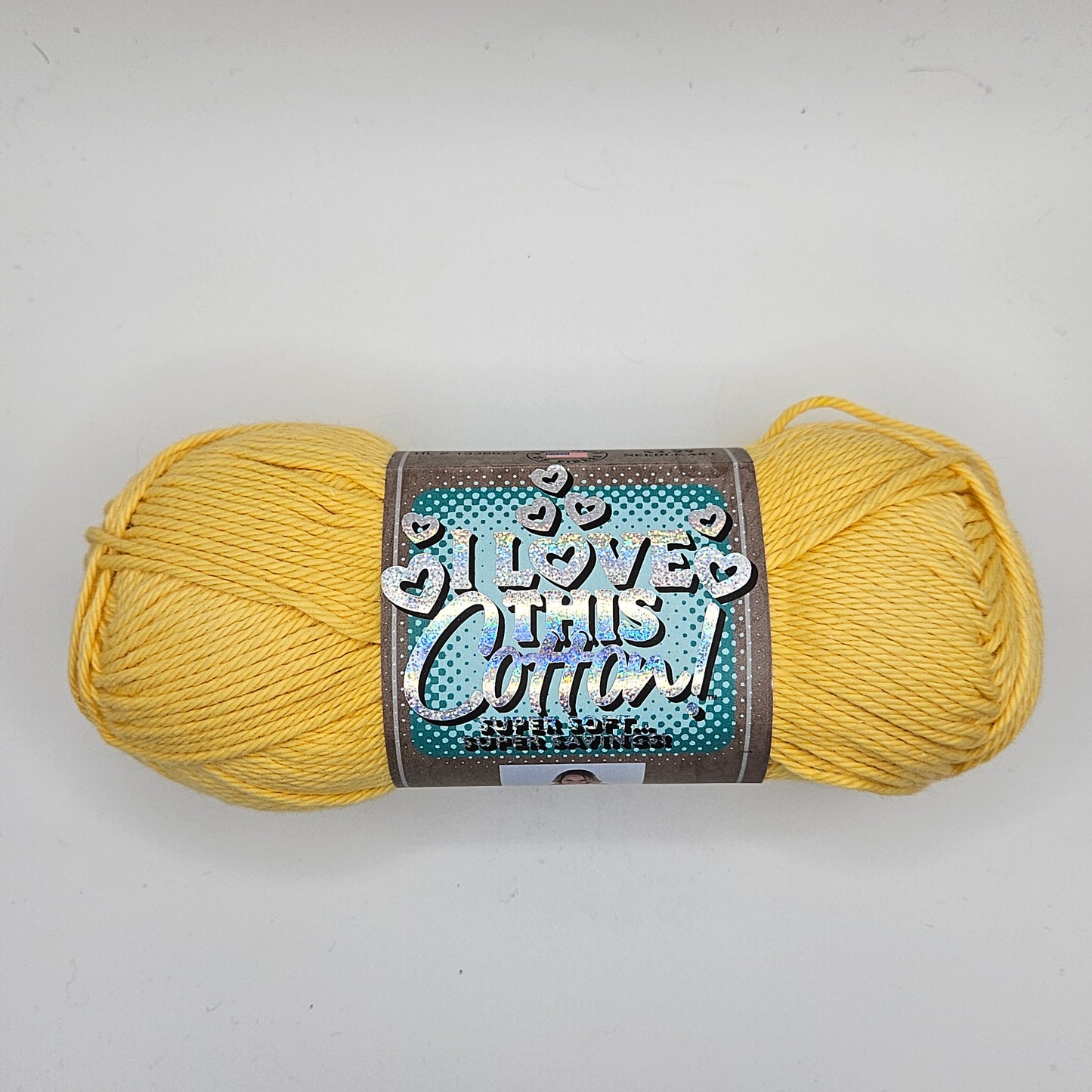 I Love This Cotton Medium Yarn for Crocheting & Knitting Soft Yarn Skein 180 Yds