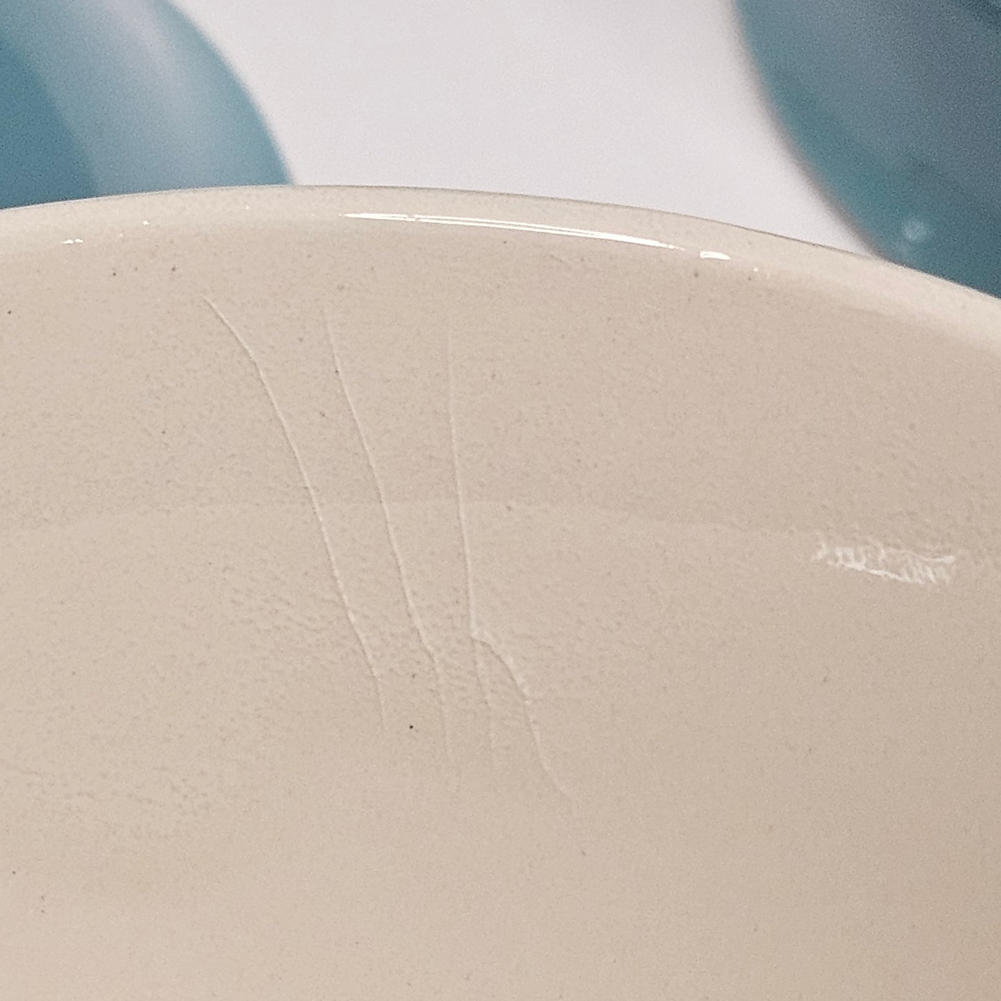 Vintage blue ceramic coffee cups, set of 10 cups