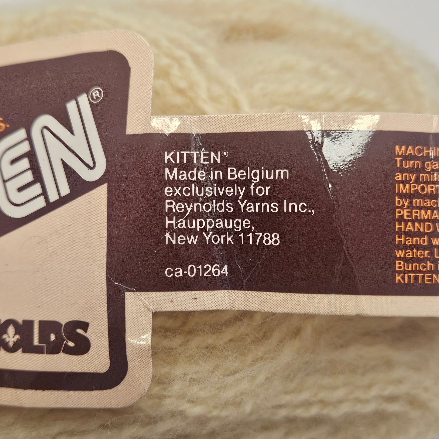 Kitten Yarn by Reynolds, Vintage, 84%Acrylic 16%Wool, 10 Skeins