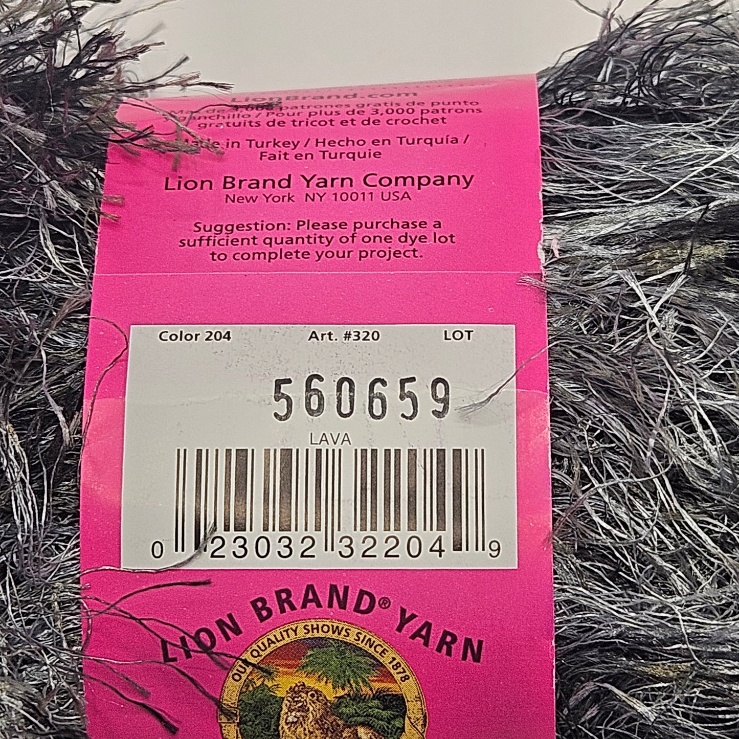 Lion Brand Fun Fur Yarn 100% Polyester, Bulky, multiple colors