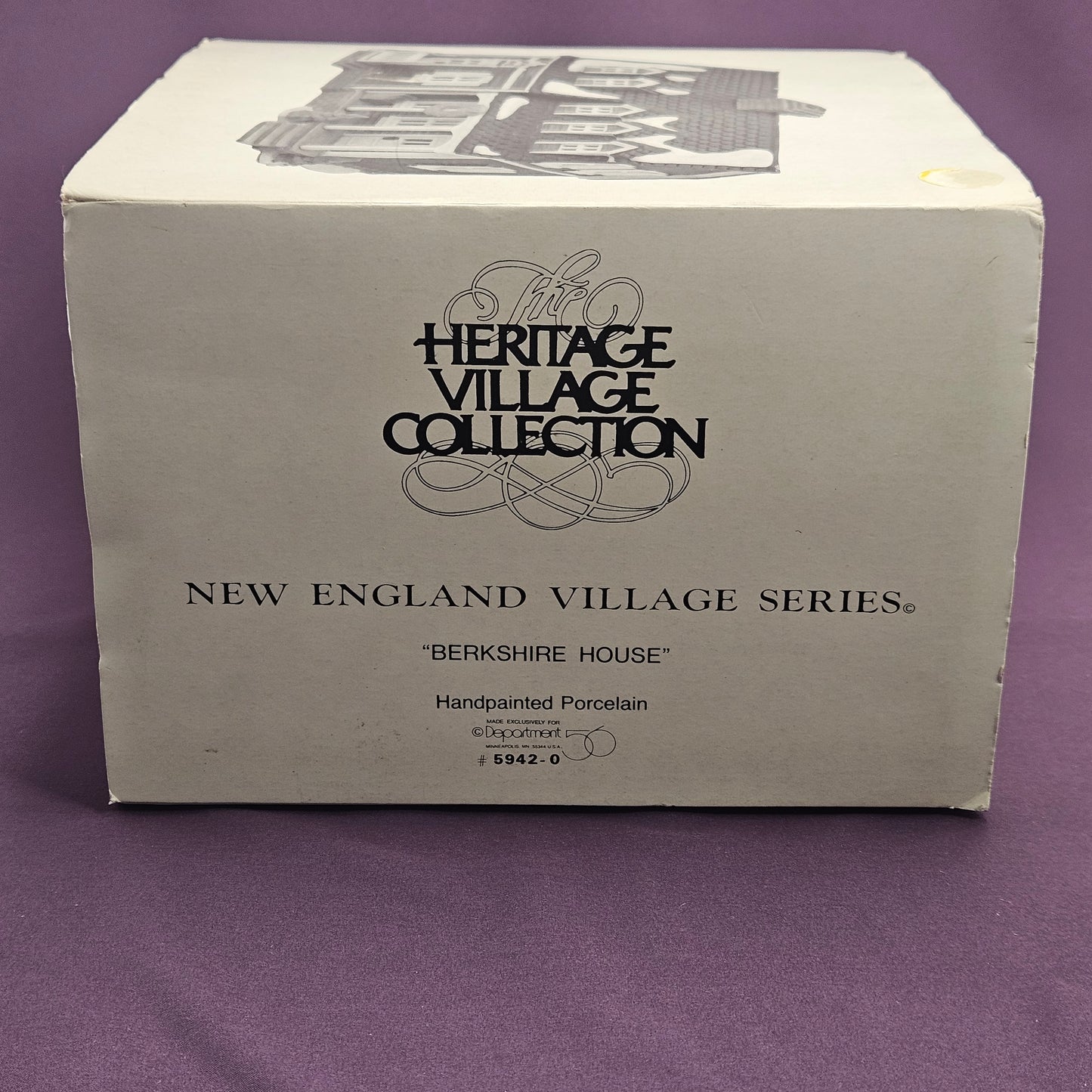 Department 56, Berkshire House, New England Village Series,original  blue, 5942-0
