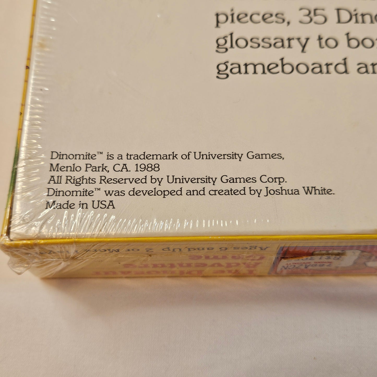 Dinomite, The Dinosaur Adventure Game for Dinosaur Lovers, 1988, sealed