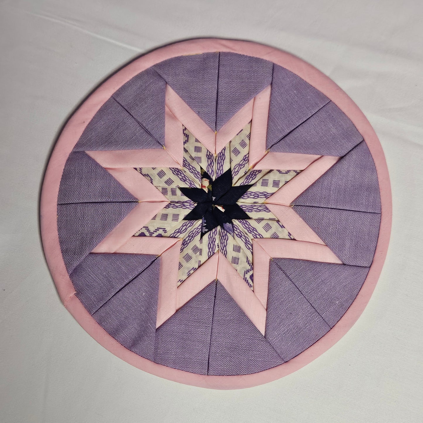8" quilted cotton trivet