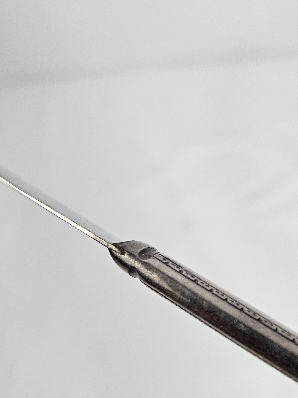 Vintage WM A Rogers serrated cake knife with an S monogram, 10 inches