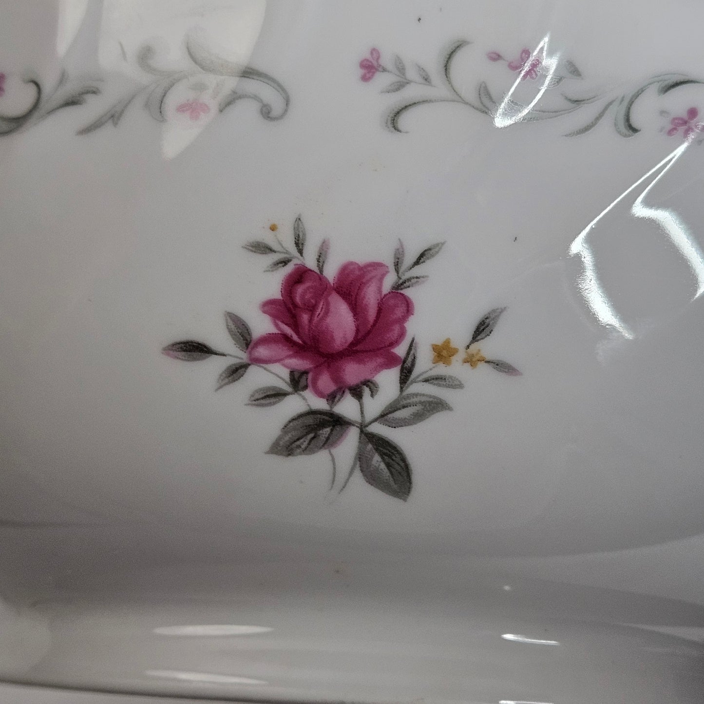 Vintage Royal Swirl covered serving dish, china from Japan