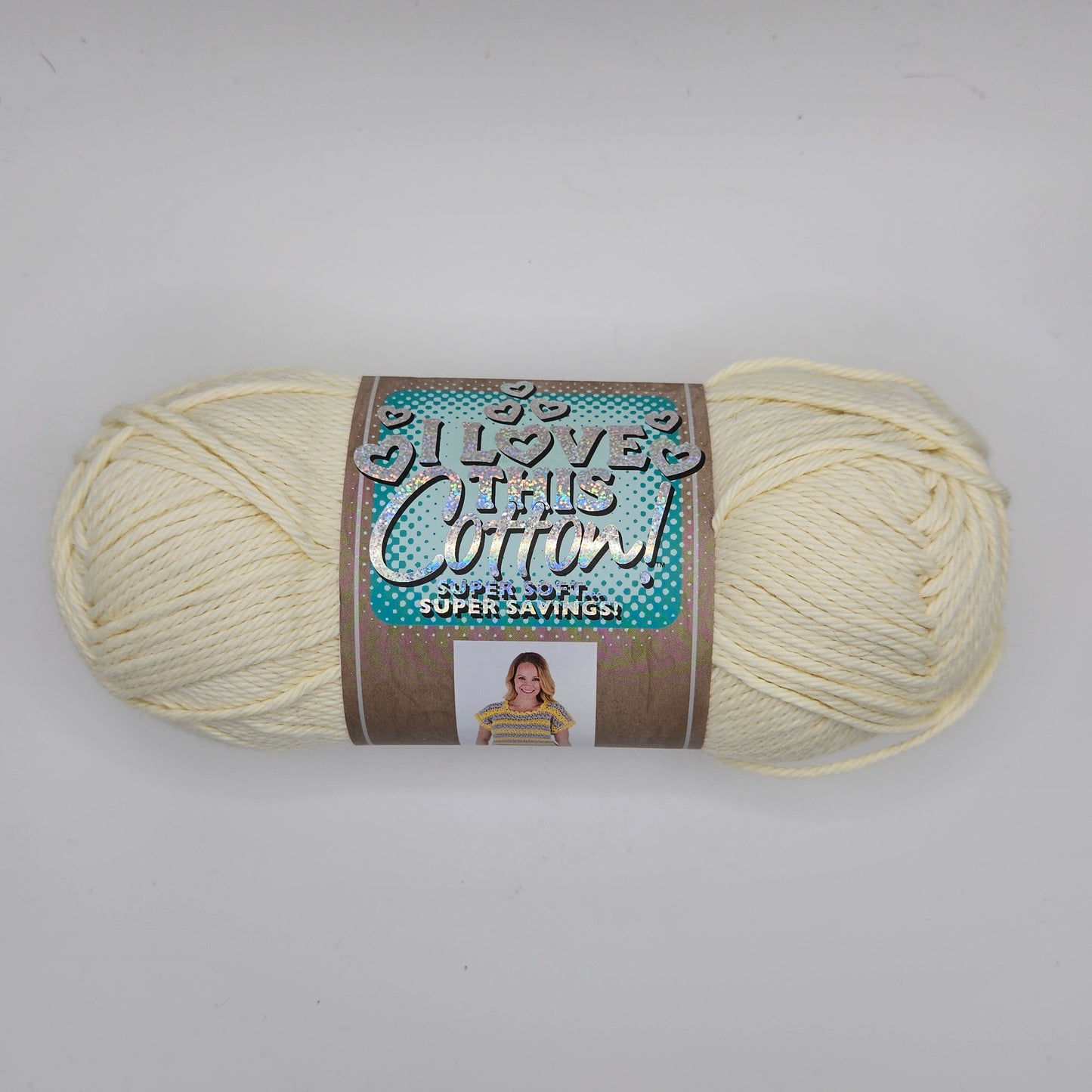 I Love This Cotton Medium Yarn for Crocheting & Knitting Soft Yarn Skein 180 Yds