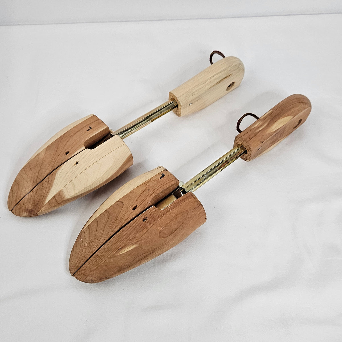 Cedar shoe trees, various sizes