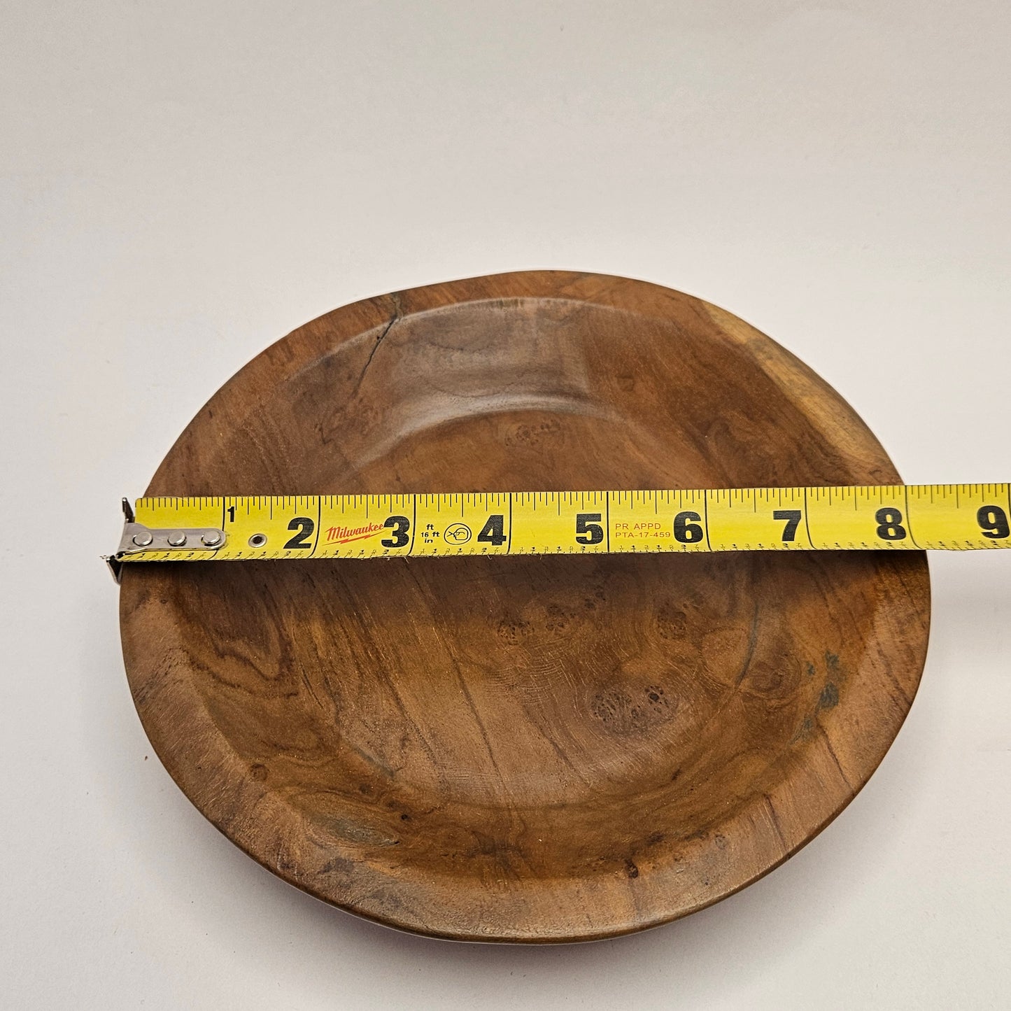Vintage British Gardens teak bowl, 8 inch bowl