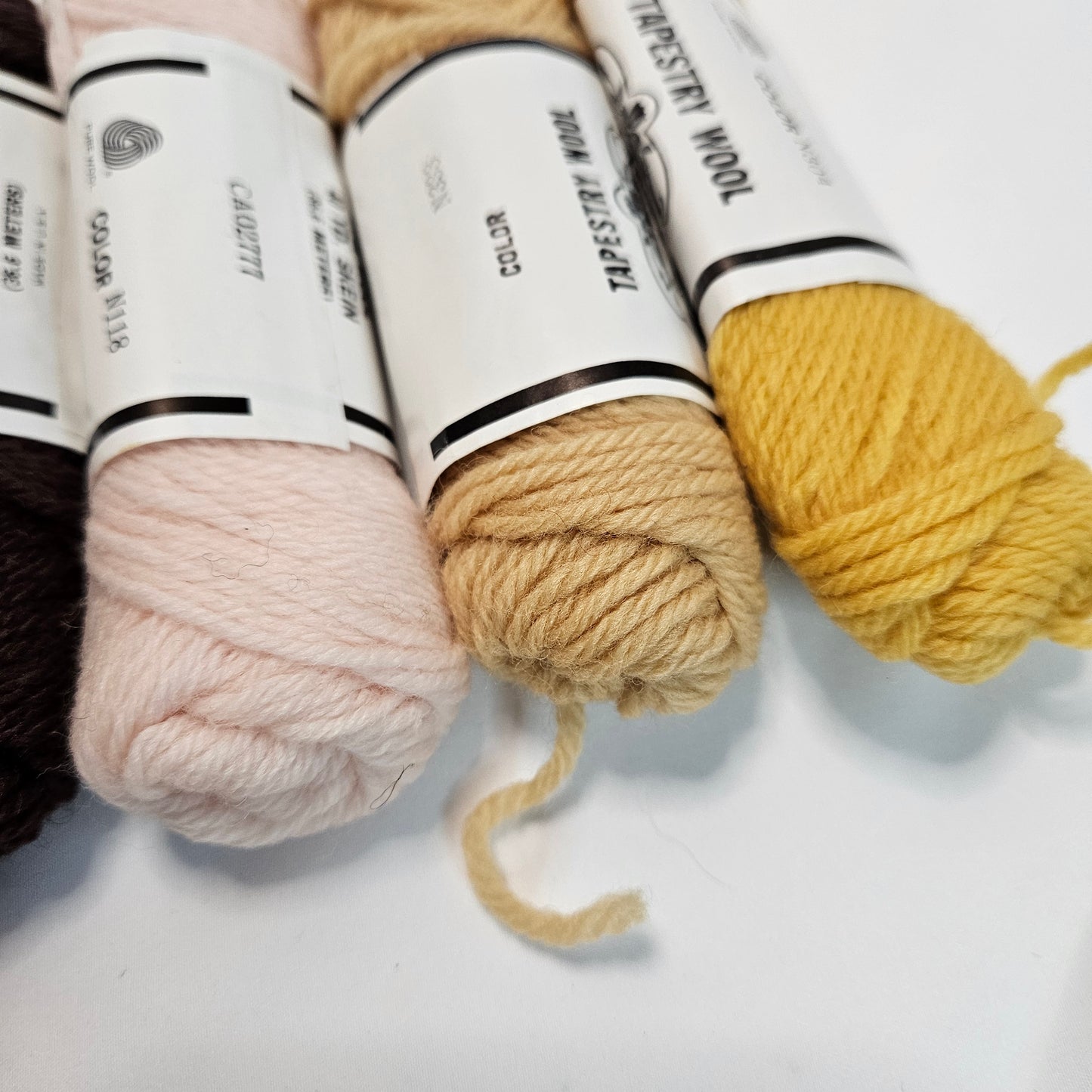 Vintage Tapestry Wool Yarn, Elsa Williams Needlecraft Collections, lot of 8 skeins