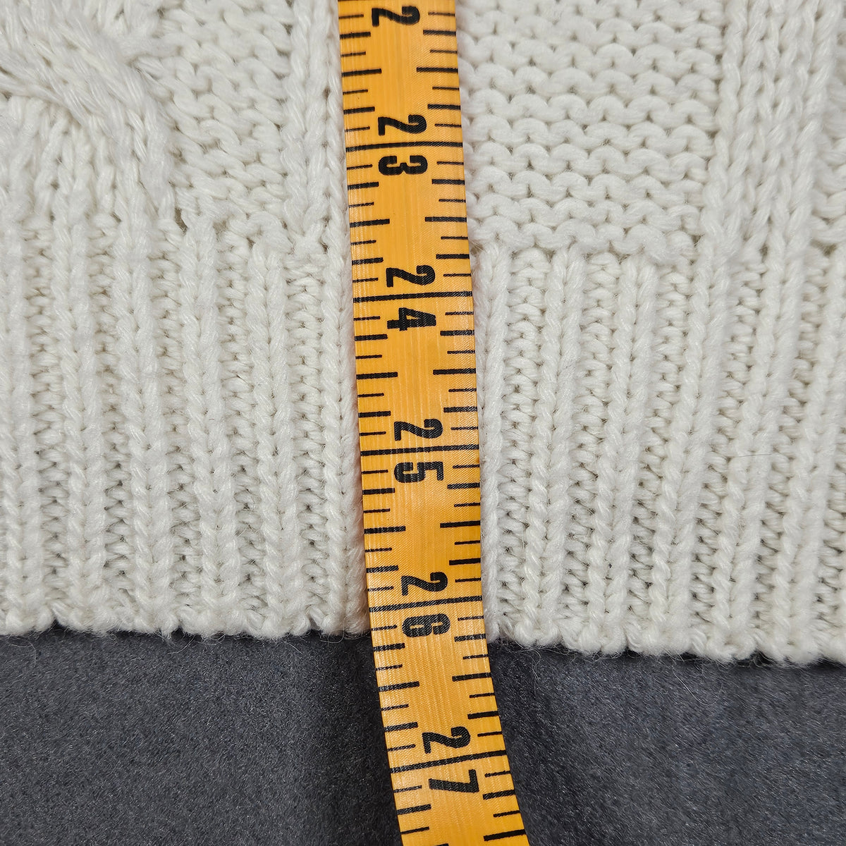 Favlux cowl neck chunky long-sleeve women's sweater, large, ivory