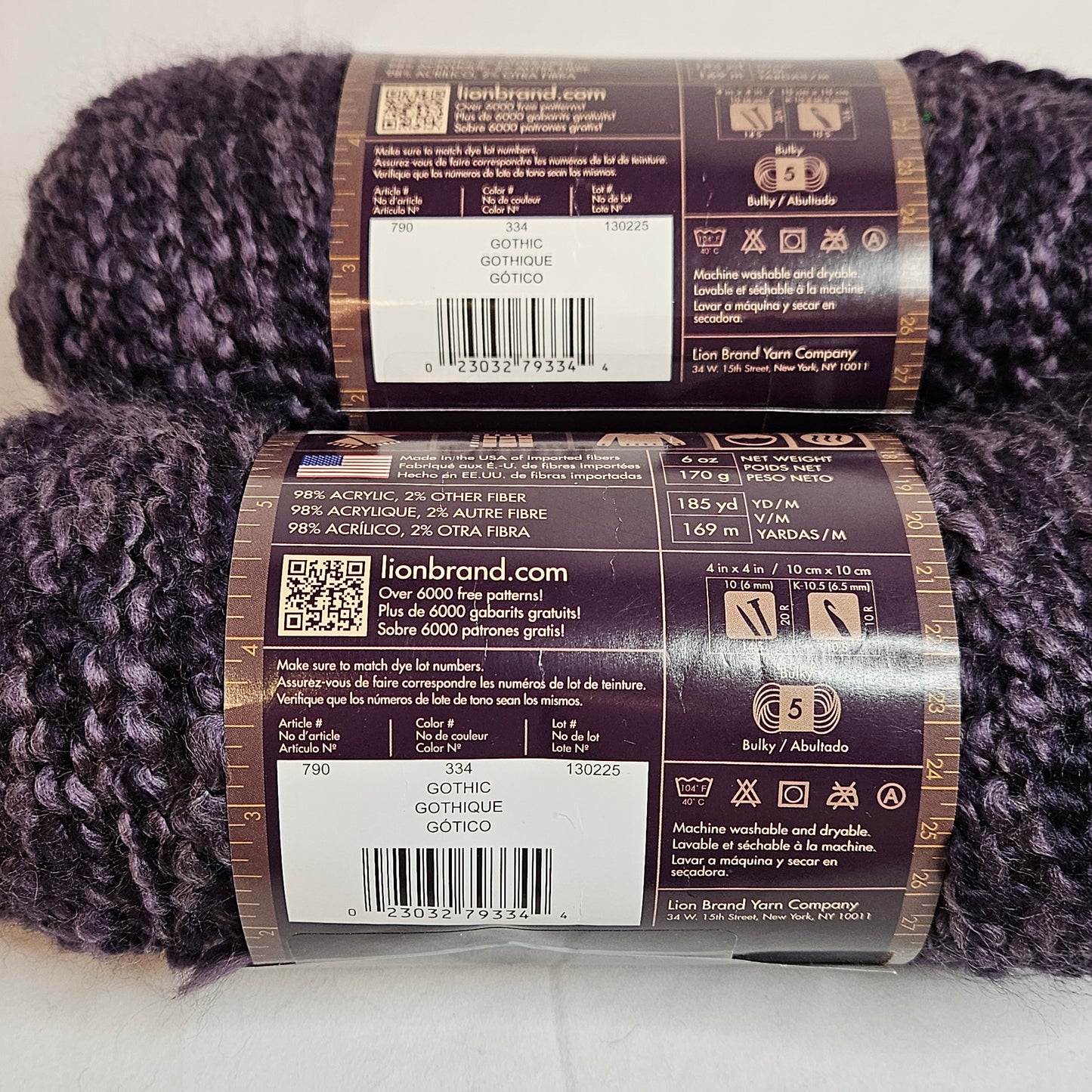 Lion Brand Homespun Yarn, 98% Acrylic, 2% Other