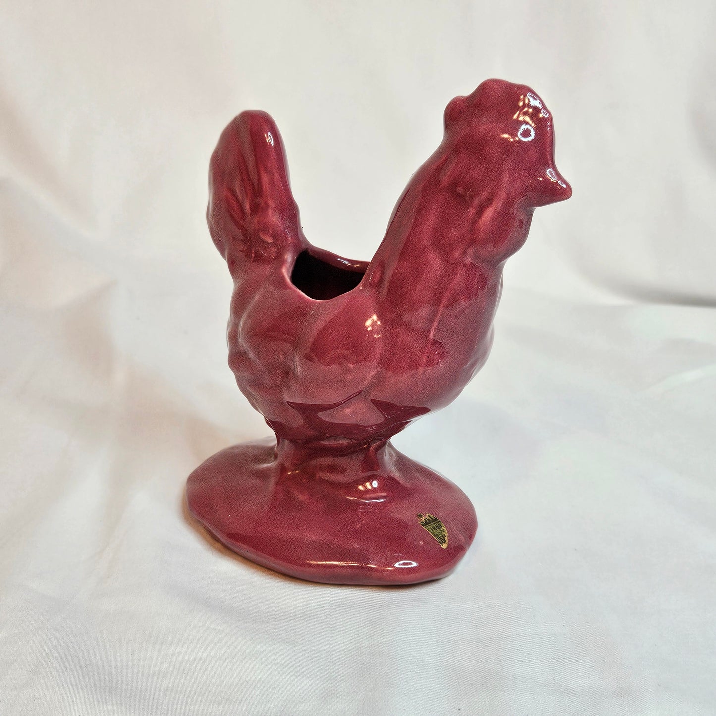 Niloak Pottery vintage Rooster, 6 1/2 inches tall