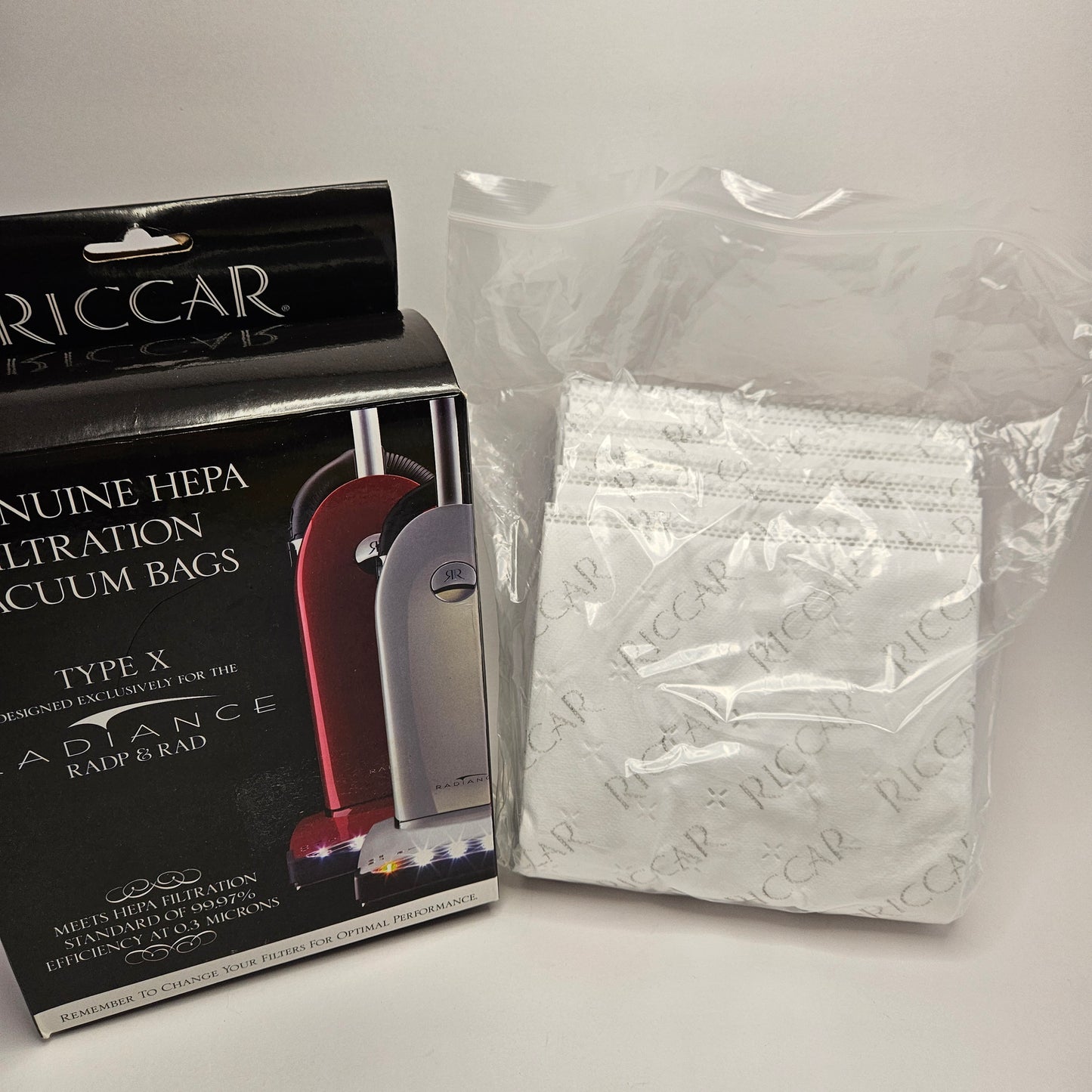 Riccar Radiance RADP & RAD HEPA Filtration Vacuum Bags Type X 6 Pack NEW