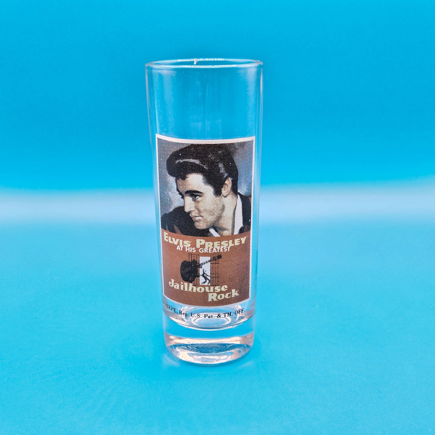 Elvis Presley tall shot glasses, various styles