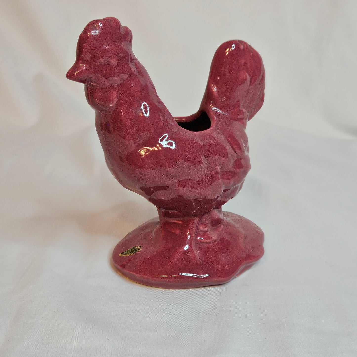 Niloak Pottery vintage Rooster, 6 1/2 inches tall