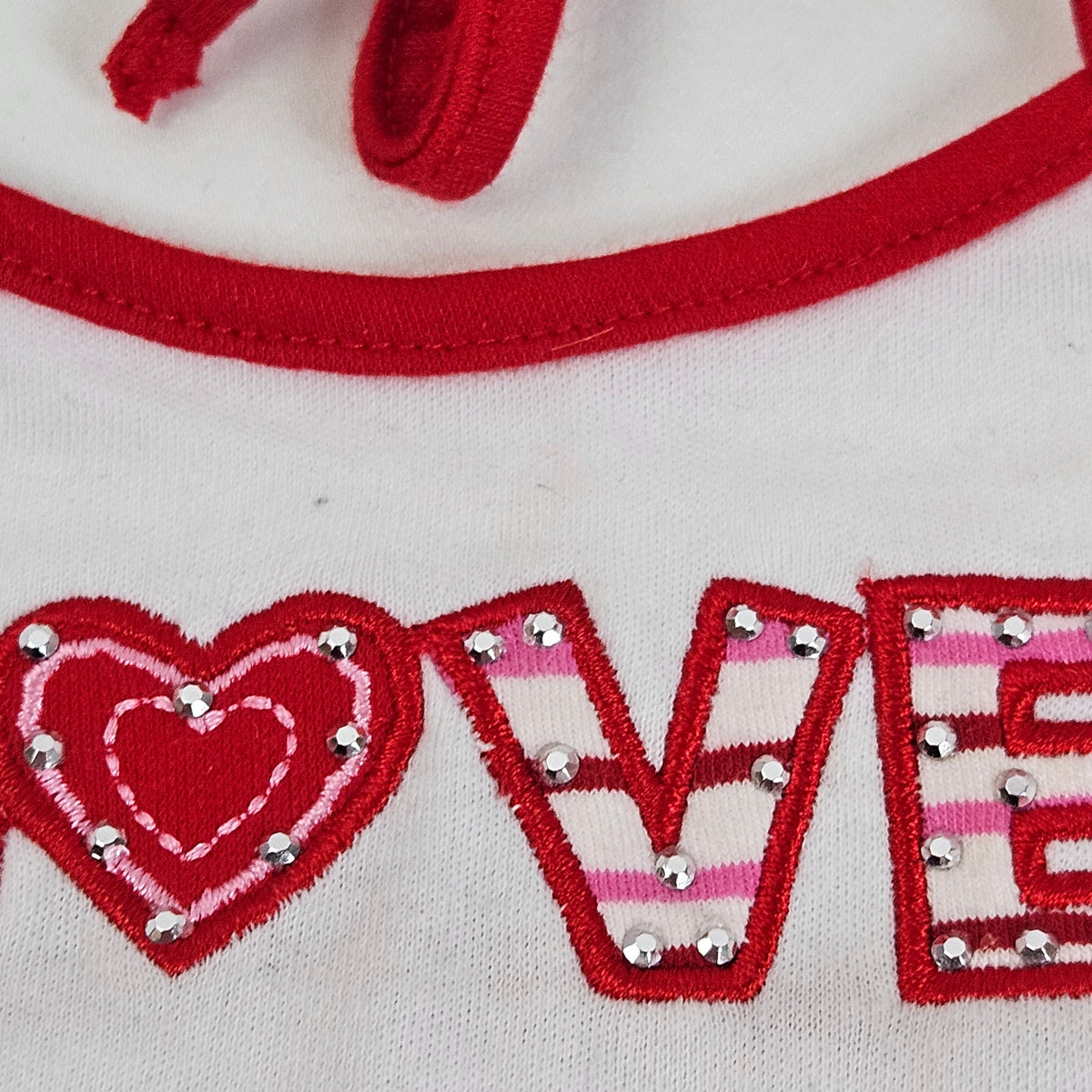 Build-A-Bear Love denim skirt and halter top