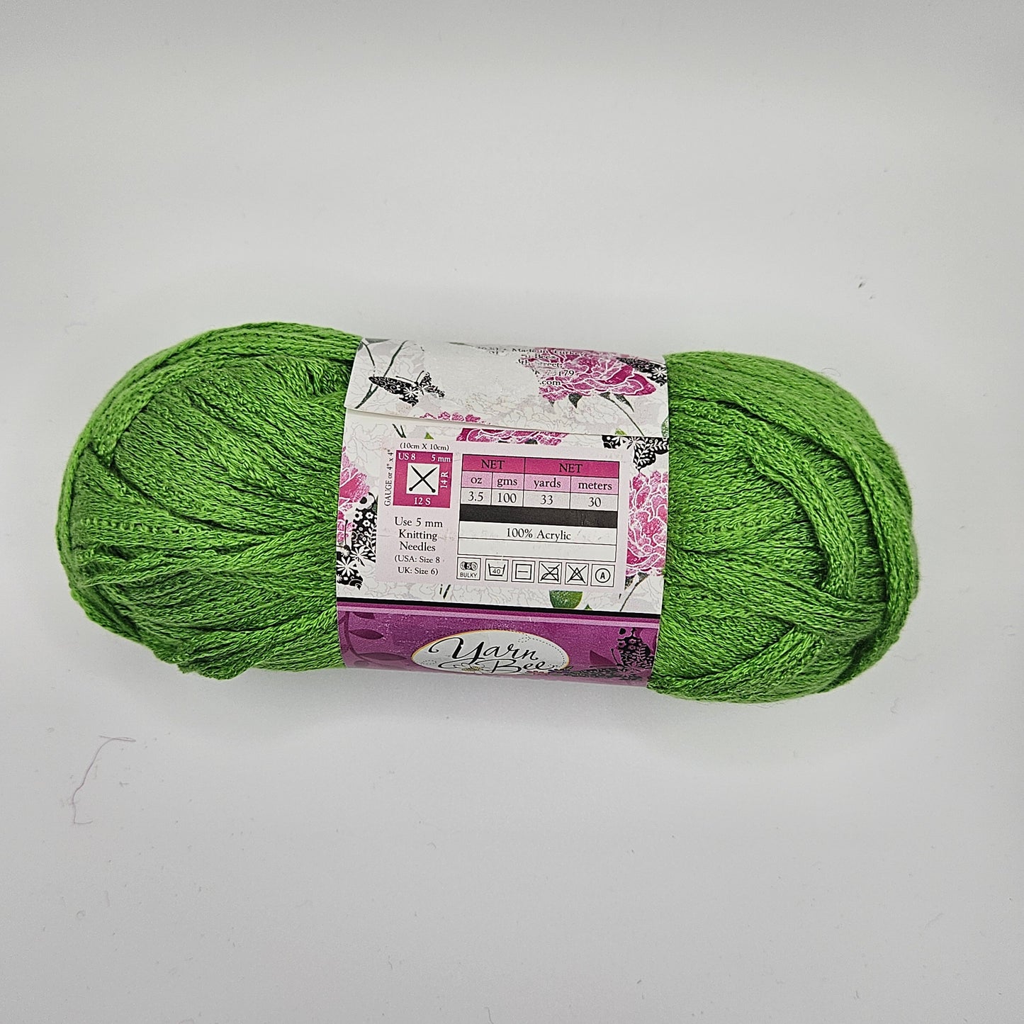 Yarn Bee Chrysalis Color Luna Moth # 106 3.5 oz 35 yds