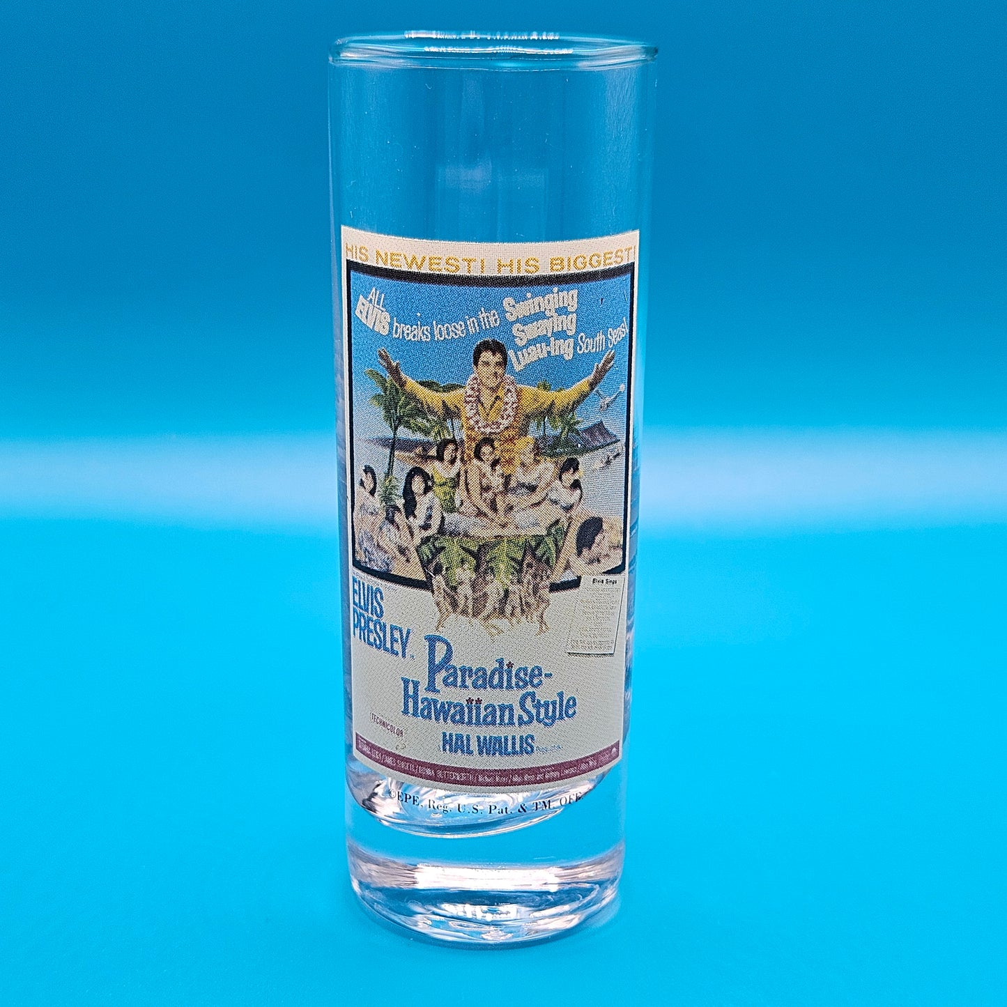 Elvis Presley tall shot glasses, various styles