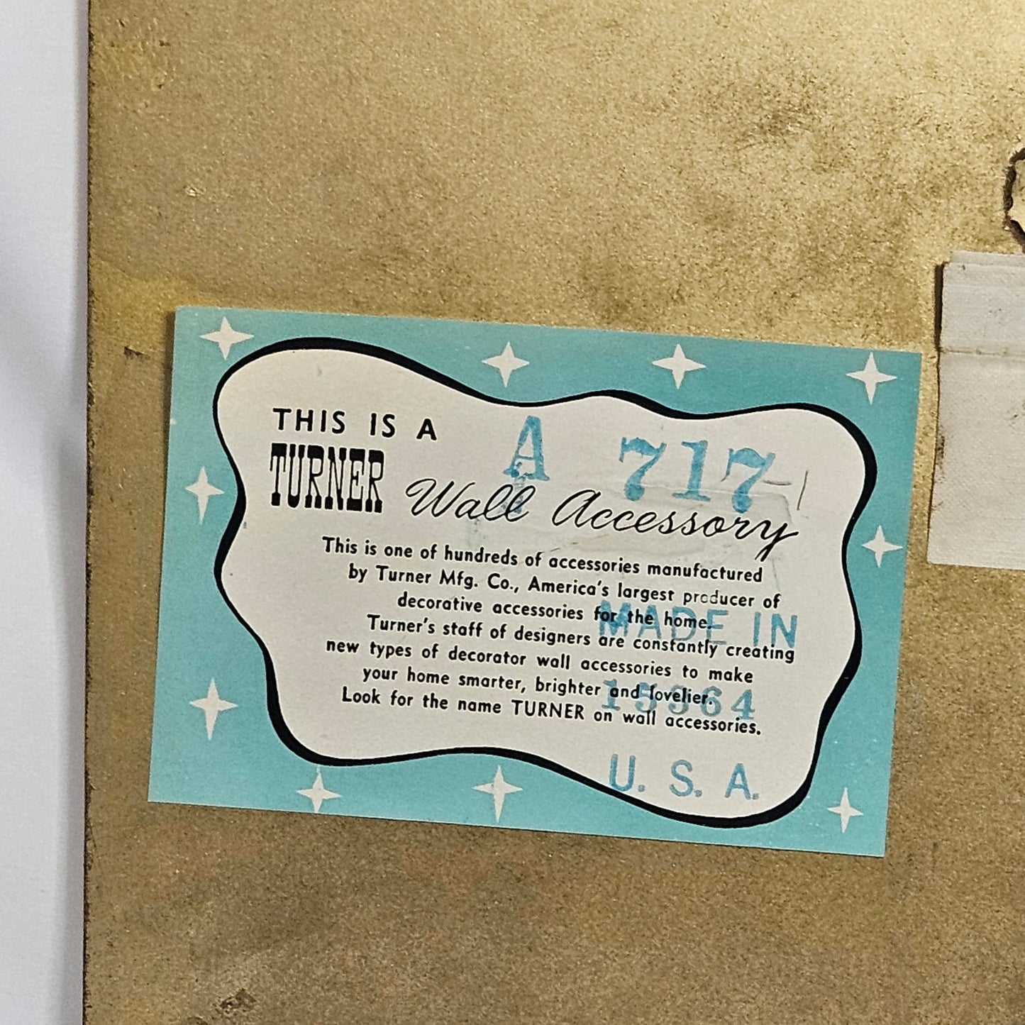 Turner Wall Accessory, wood plaque with architectural drawing