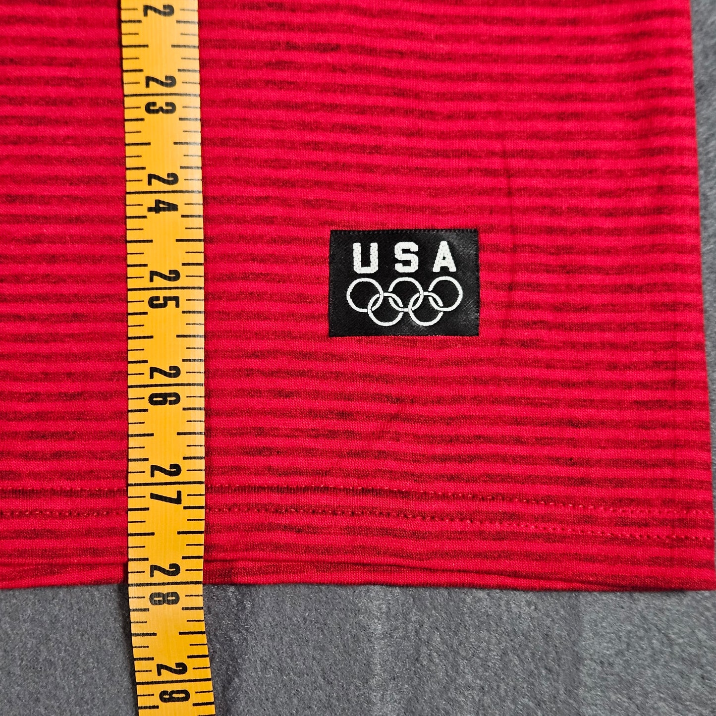 JC Penney vintage red striped Olympic t-shirt, Medium, NWT