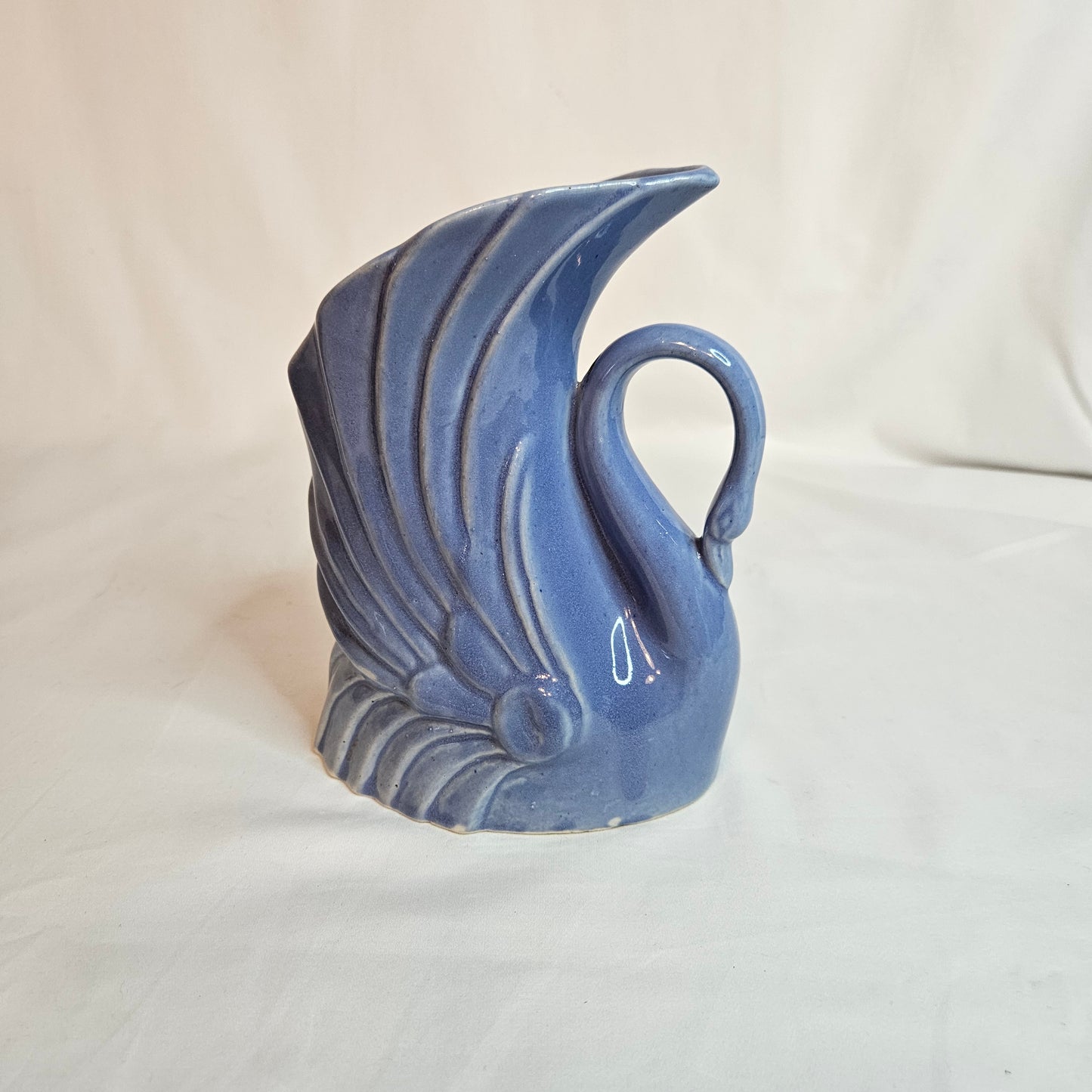 Niloak Swan Ozark Blue vintage vase, 7 inches tall