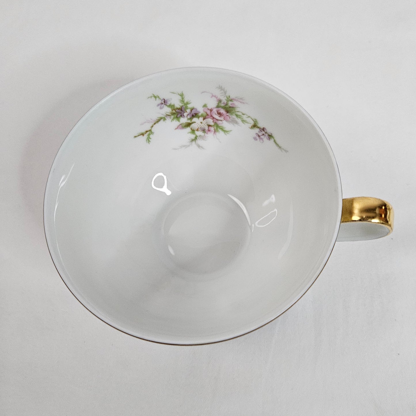Haviland New York Rosalinde tea cups in white, France, set of 4