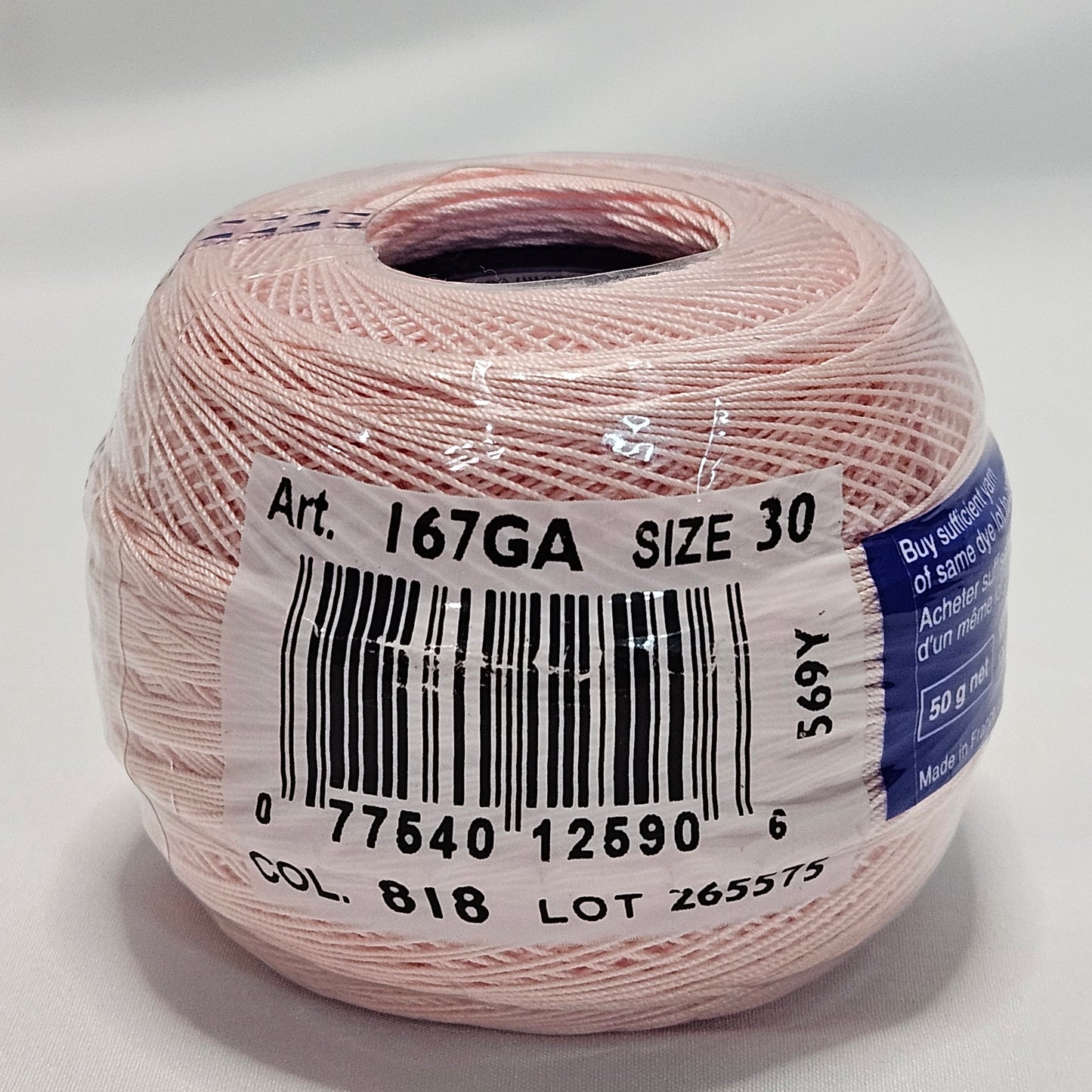 DMC Cebelia 3-cord cotton crochet thread, size 30