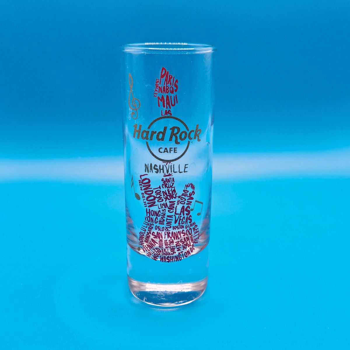 Hard Rock tall shot glasses,  pick your city