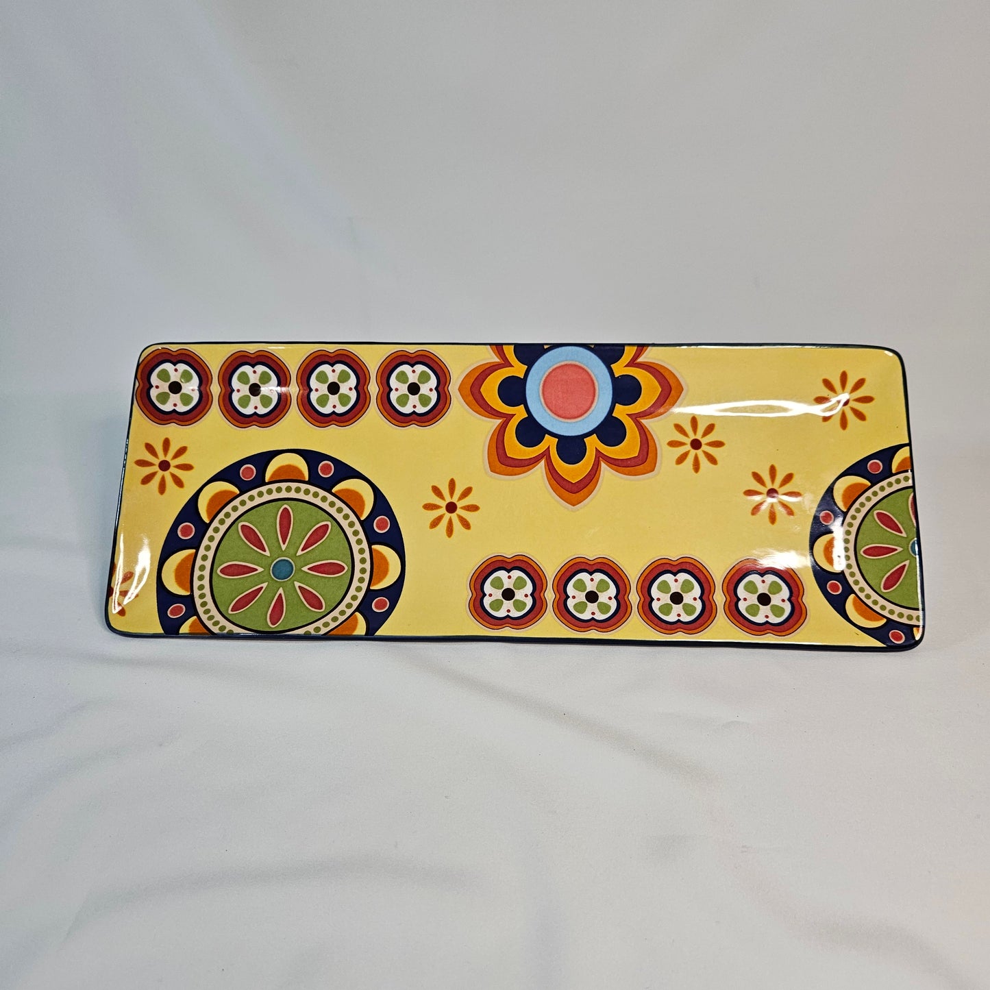Bico Tunisian serving tray, ceramic,  5.5 x 14