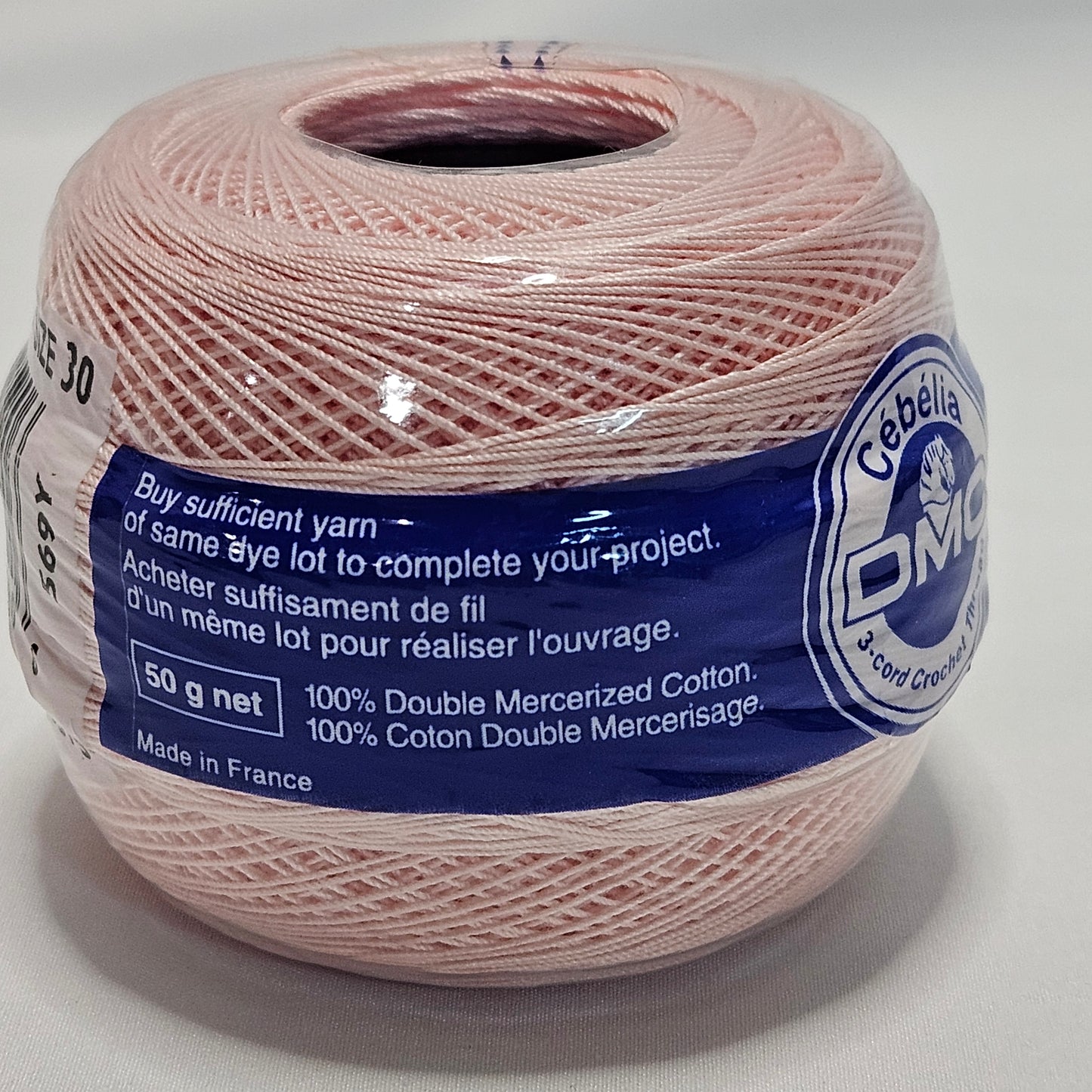 DMC Cebelia 3-cord cotton crochet thread, size 30