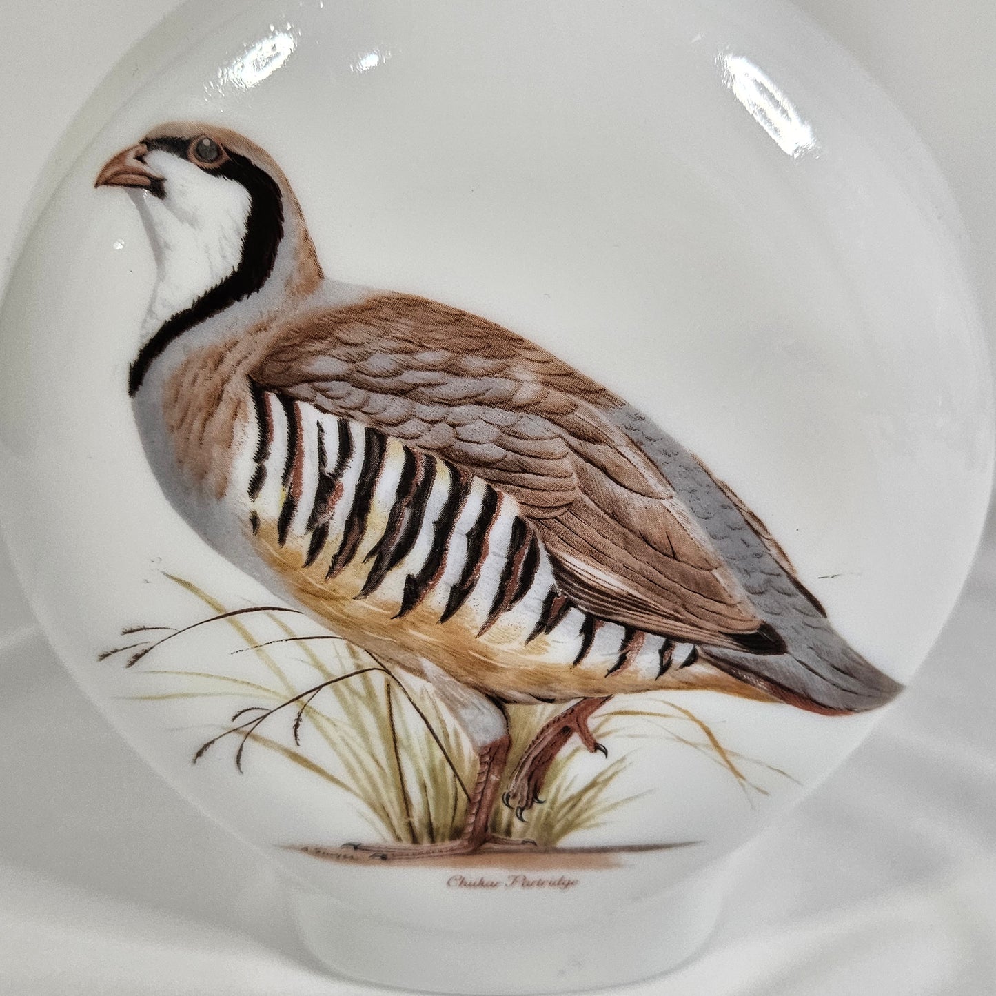 Dant Distillery Vintage Milk Glass Whiskey Decanters, Field Birds