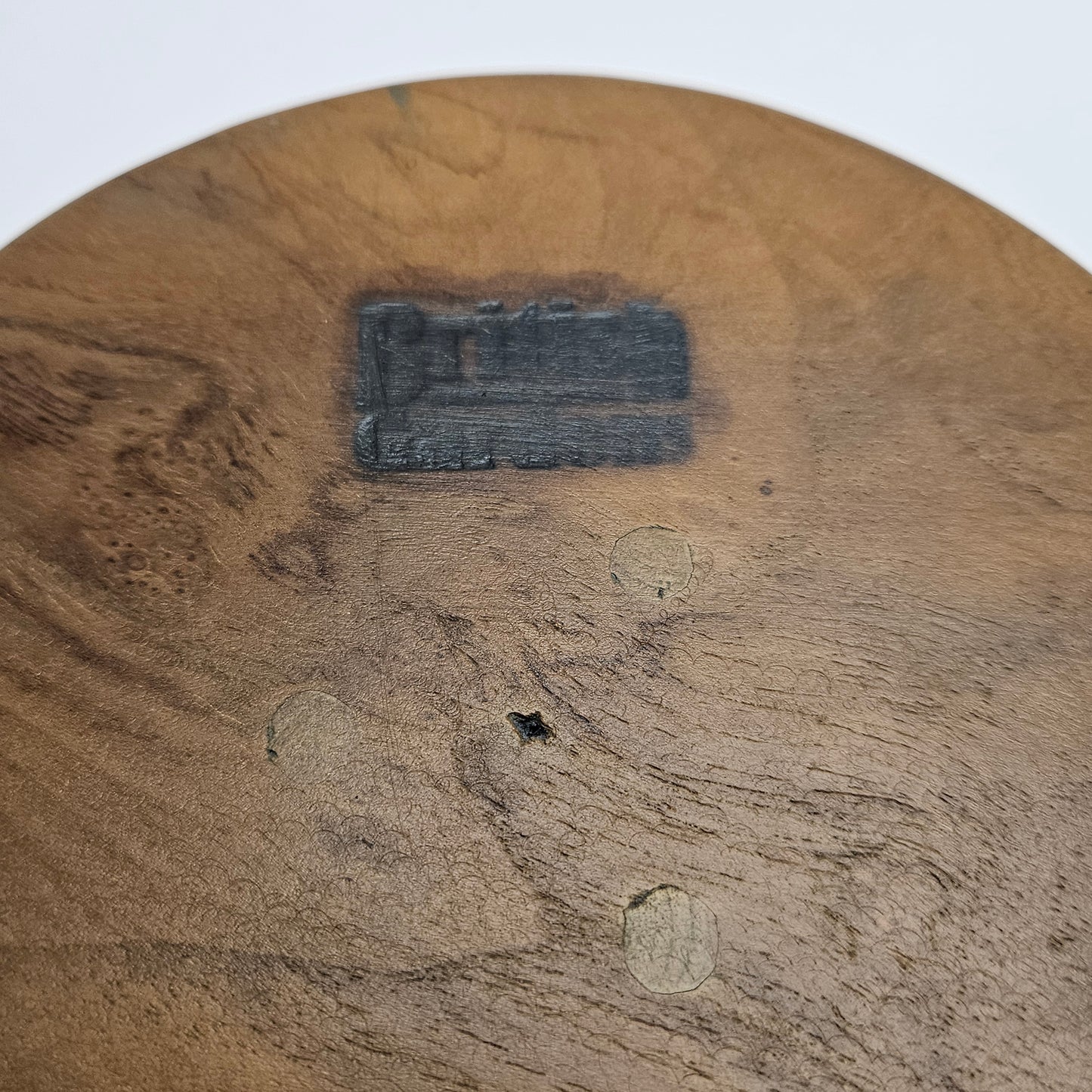 Vintage British Gardens teak bowl, 8 inch bowl