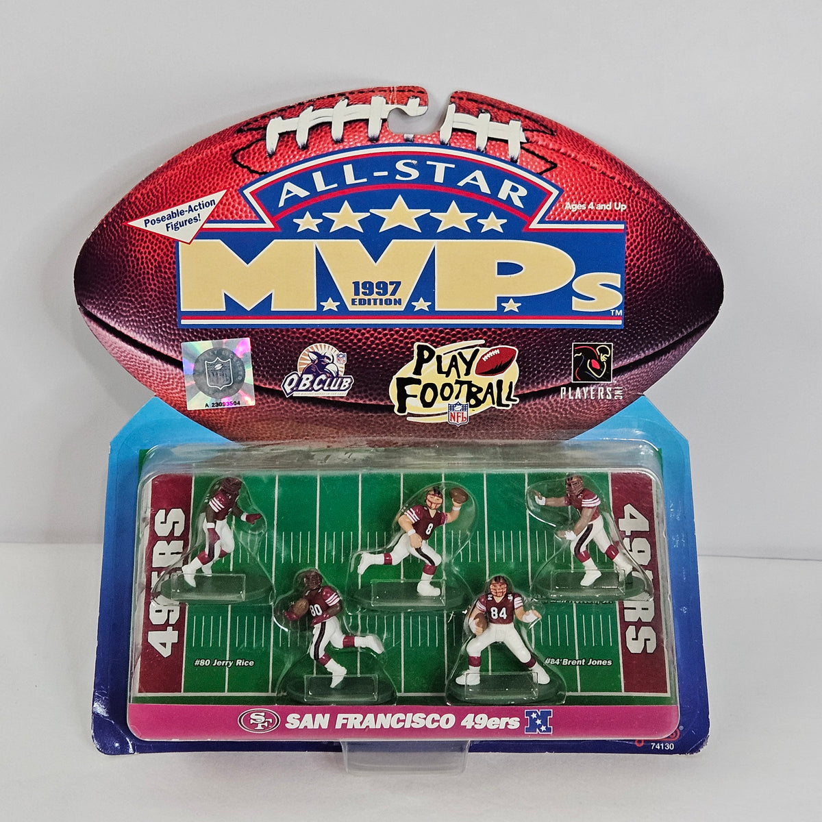 San Francisco 49ers, All Star MVP poseable-action figures, 1997