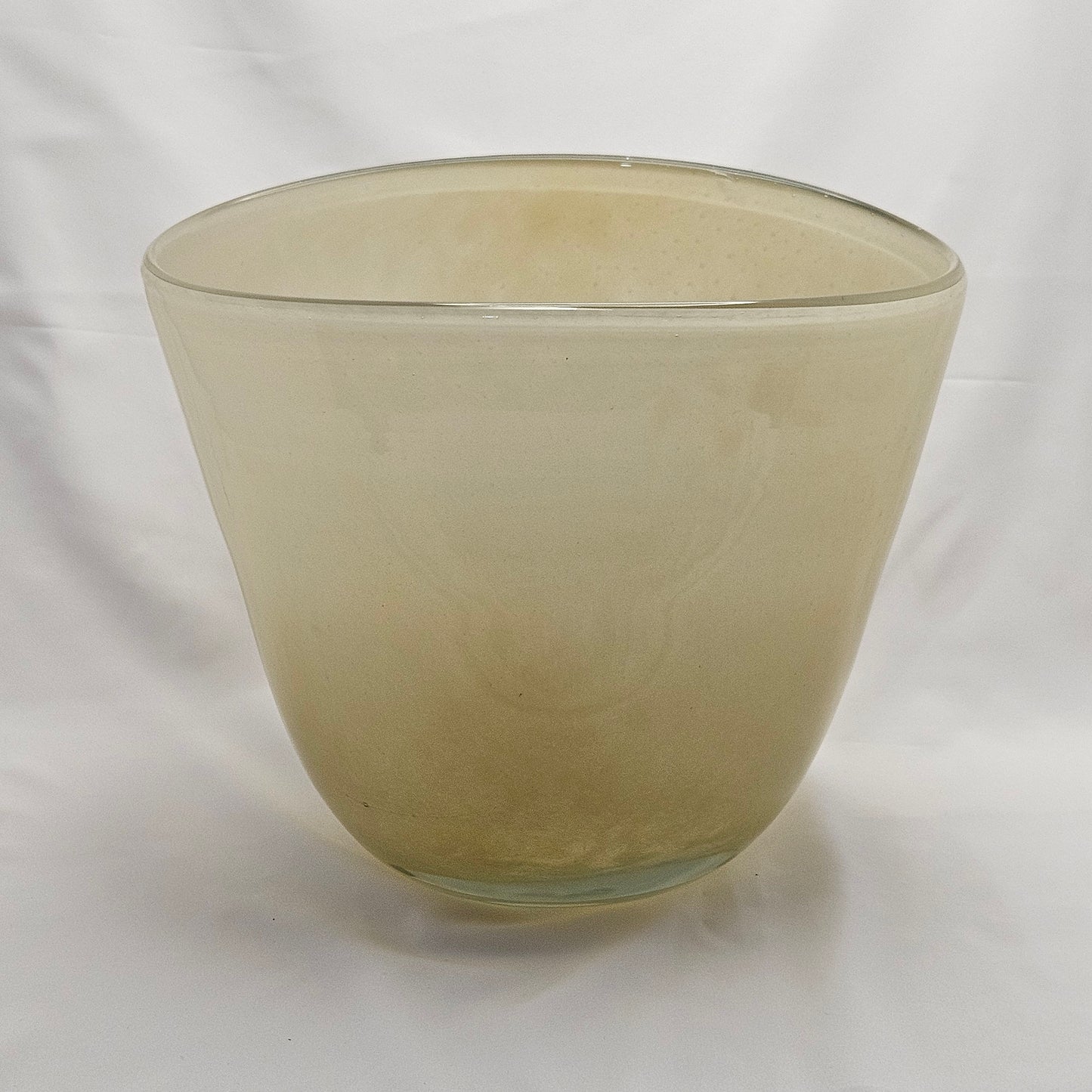 Henry Dean Large Glass Vase, signed