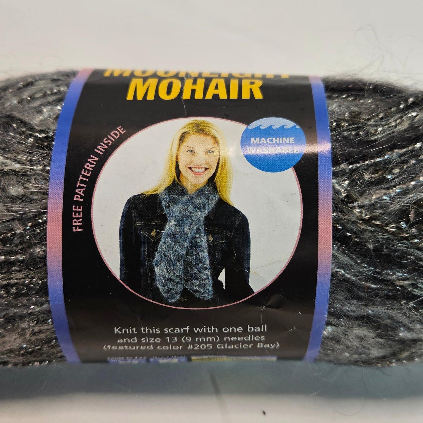 Moonlight Mohair, Lion Brand,various colors, Mohair blend yarn