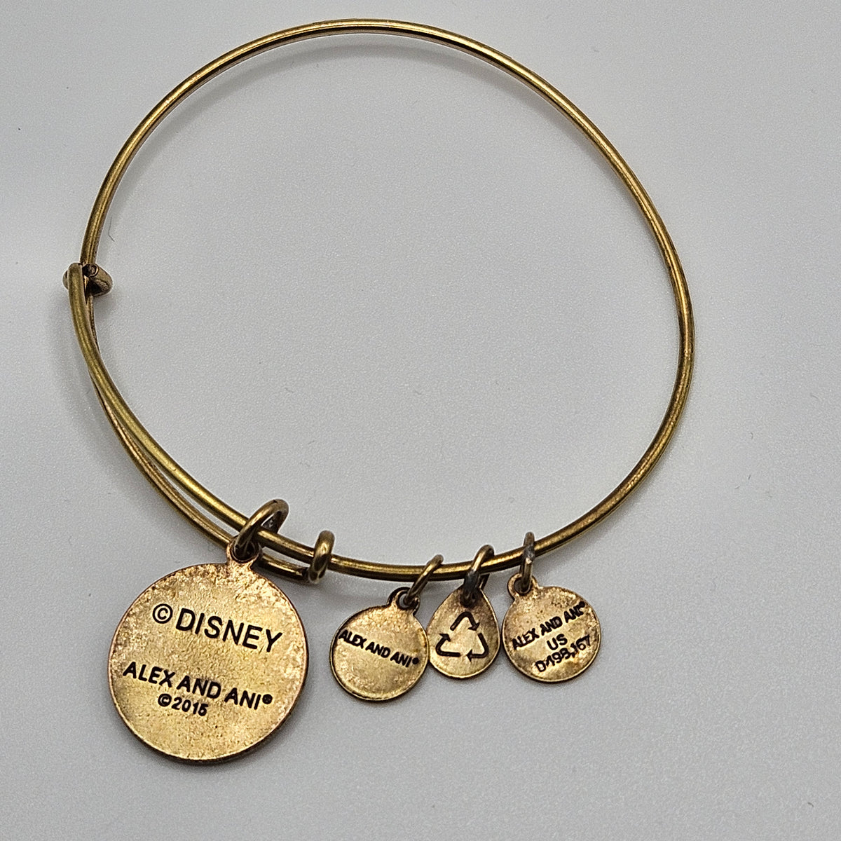 Alex and Ani Disney Ariel Gold Bangle Bracelet