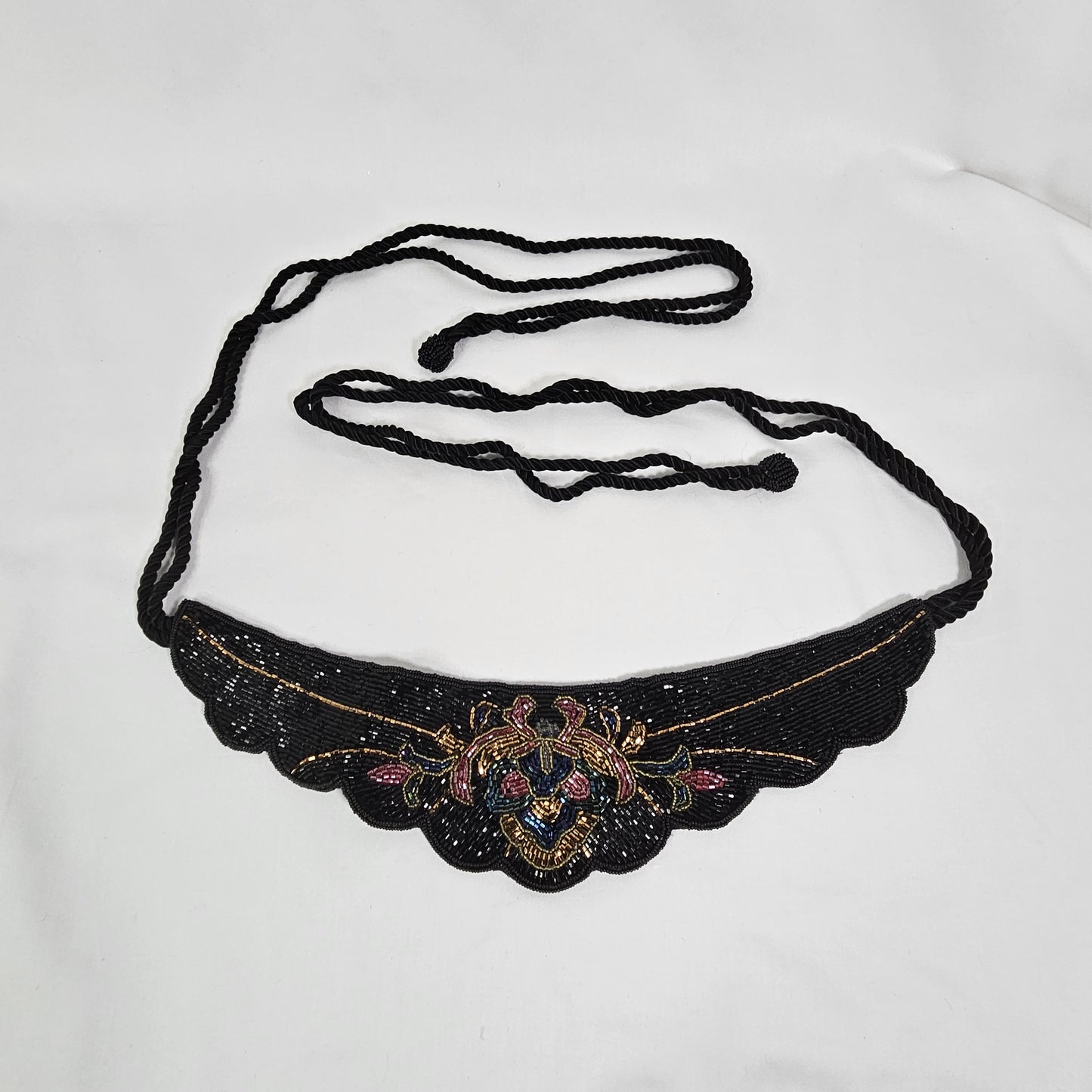 Vintage Lillian Vernon Beaded Sash Belt