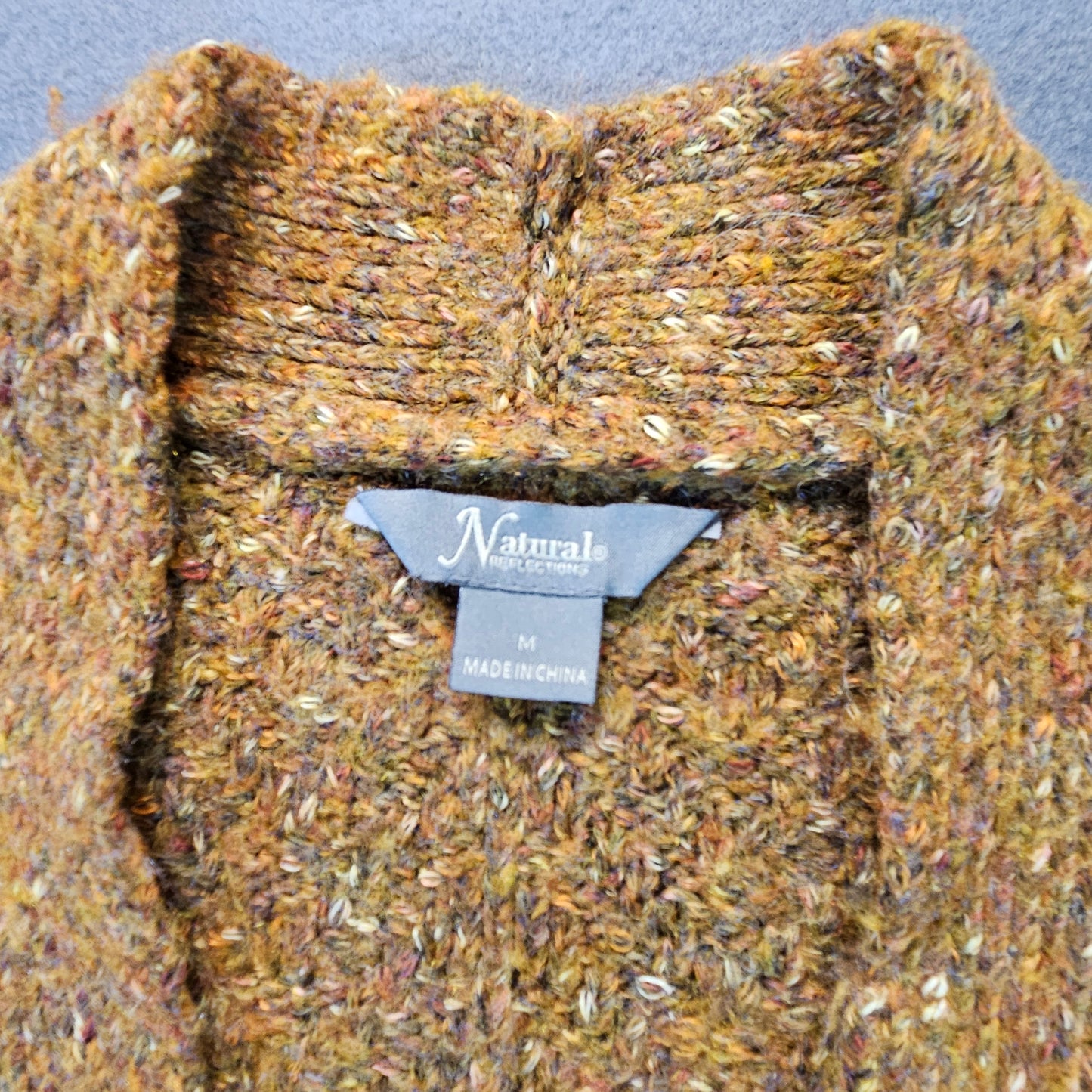 Natural Reflections cardigan with front pockets, medium