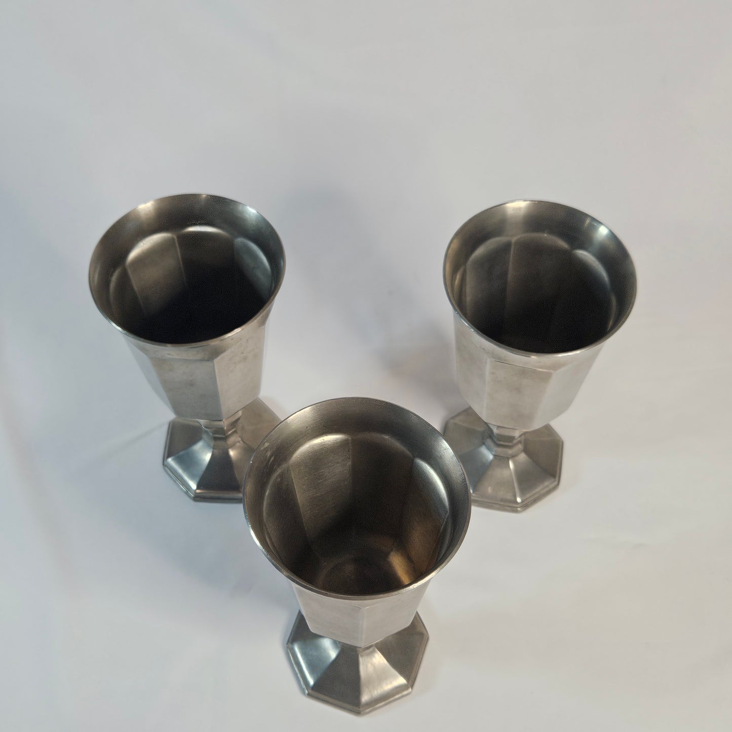 Vintage Gorham Pewter goblets, PH24