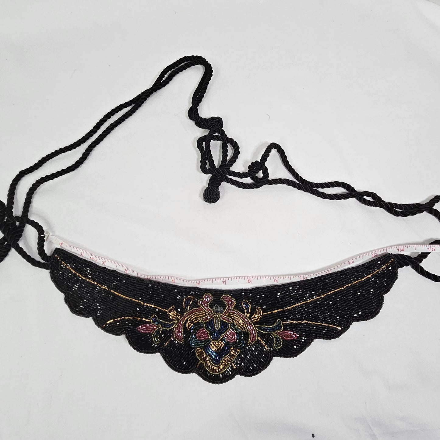 Vintage Lillian Vernon Beaded Sash Belt