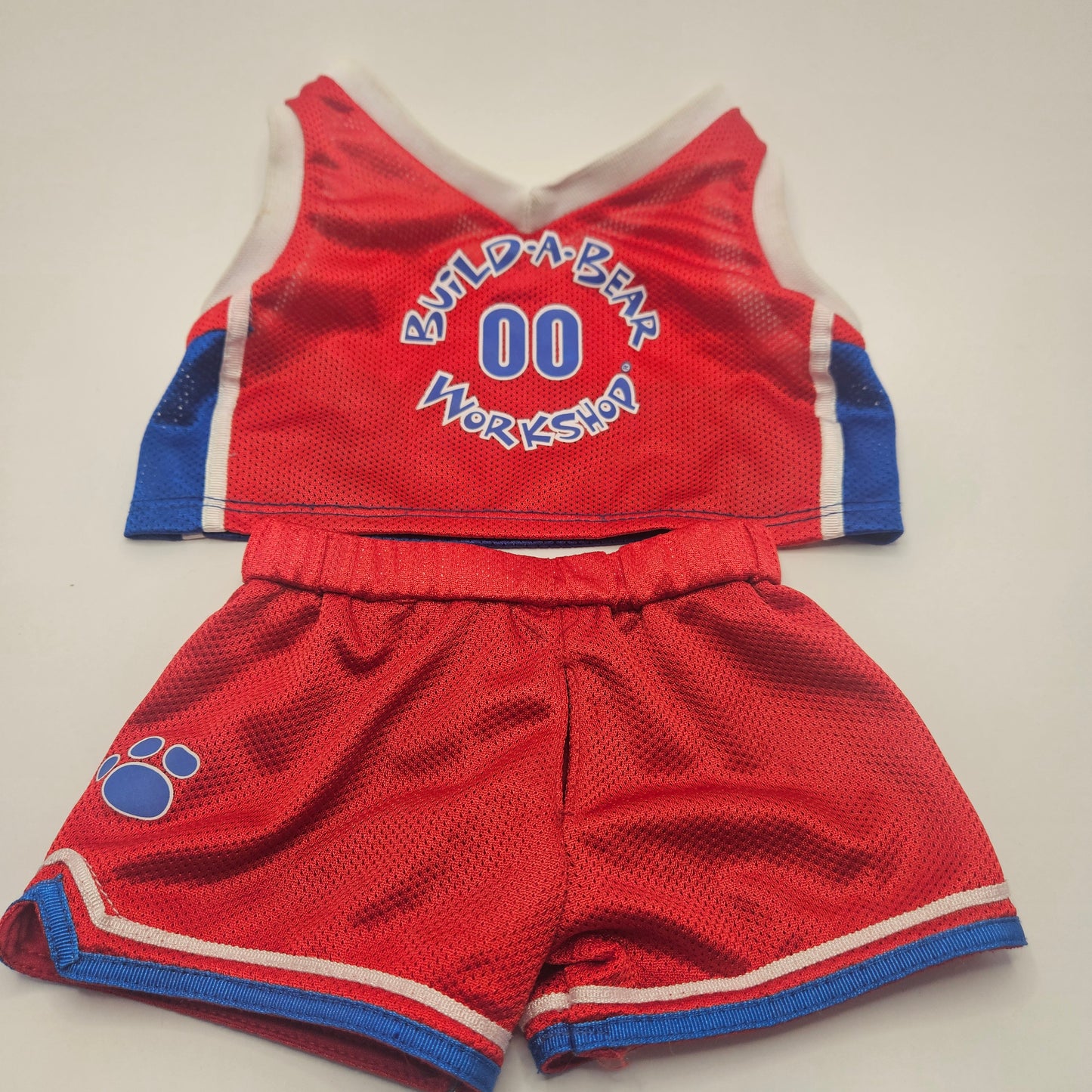 Build A Bear Workshop NBA Basketball Jersey & Shorts Red White Blue #00